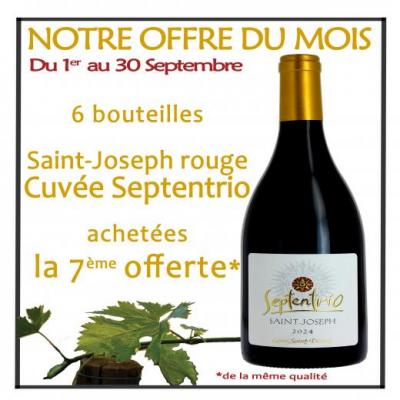 Visuel actualité In September the 7th free ! Cave Saint Désirat