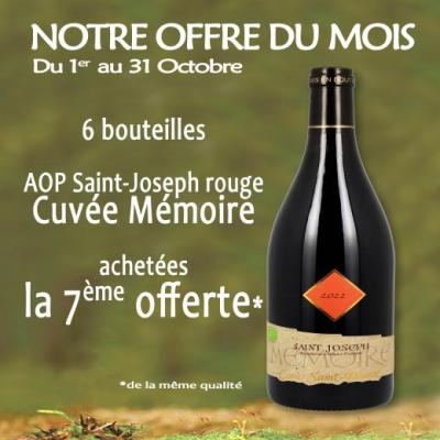 Visuel actualité In October the 7th free ! Cave Saint Désirat